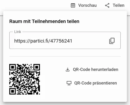 Raum Teilen