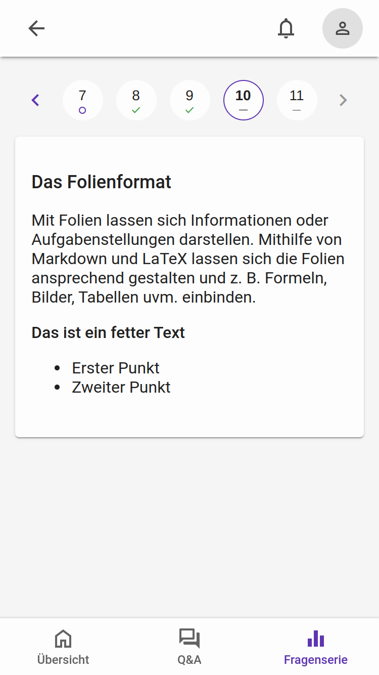 Folie aus Sicht der Teilnehmenden